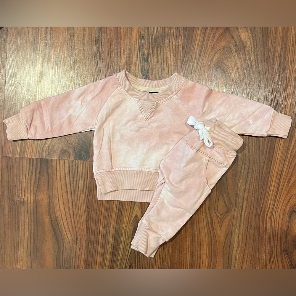 Pink sweat set